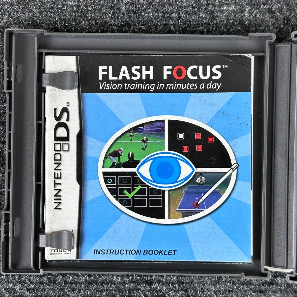 Flash Focus Vision Training in Minutes a Day‎ Nintendo DS CIB Complete